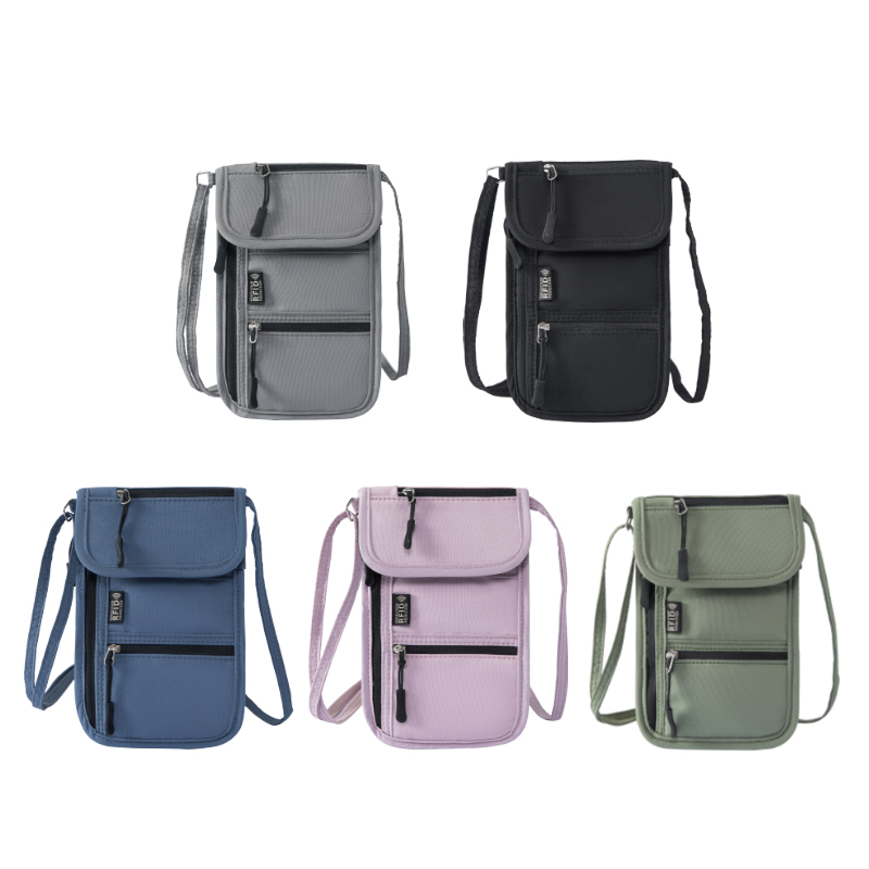 Travel Accessories Rfid - Portefeuille de cou personnel anti-RFID, porte-passeport