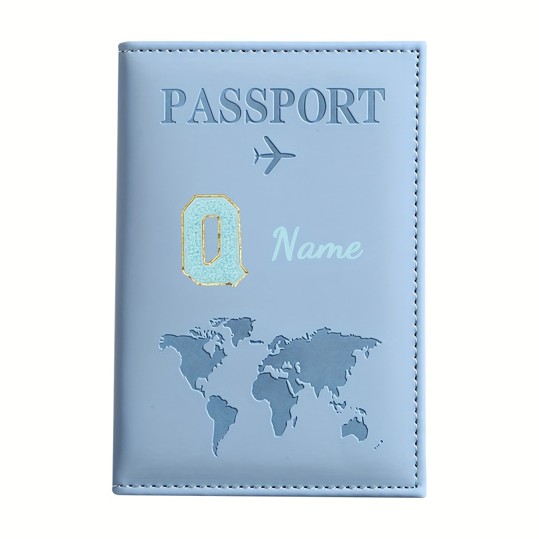 Travel Accessories Essentials - Porte-passeport personnalisé, personnalisable avec des lettres