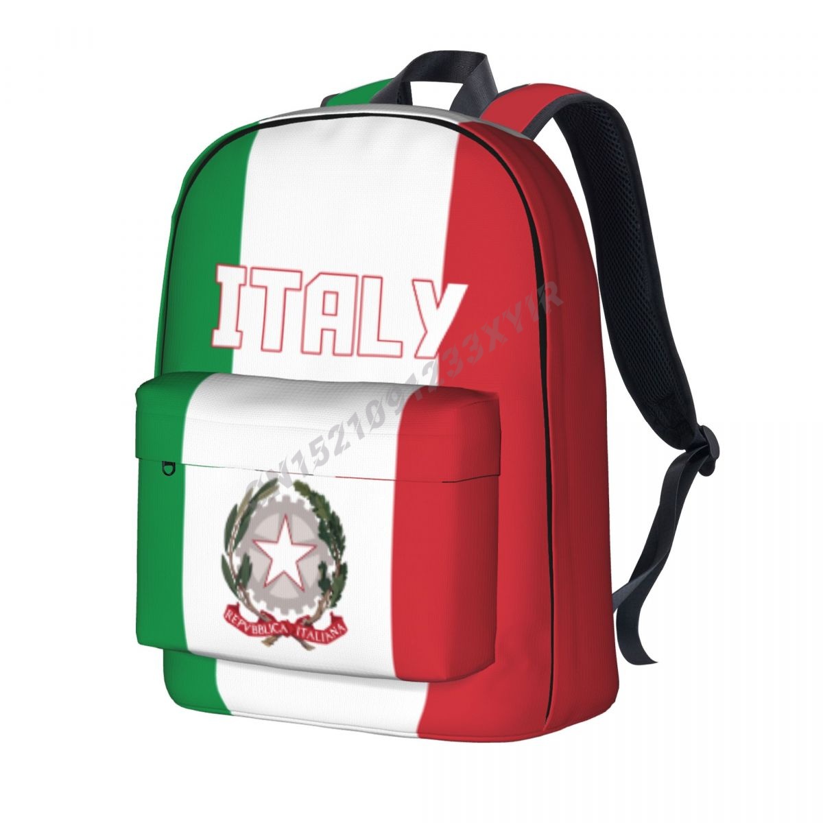 Travel Accessories Italy - Sac à dos unisexe drapeau italien