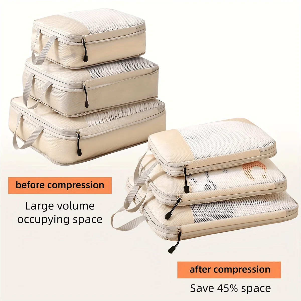 Travel Accessories Packing Cubes - Cube d'emballage de compression de voyage