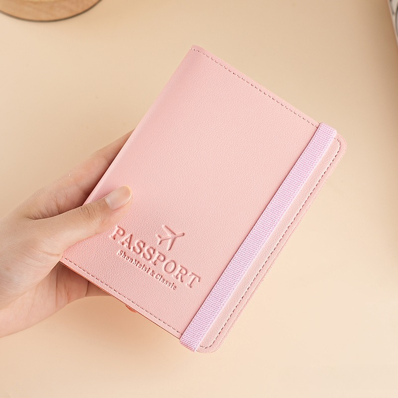 Travel Accessories Rfid - Housse de passeport en cuir PU,