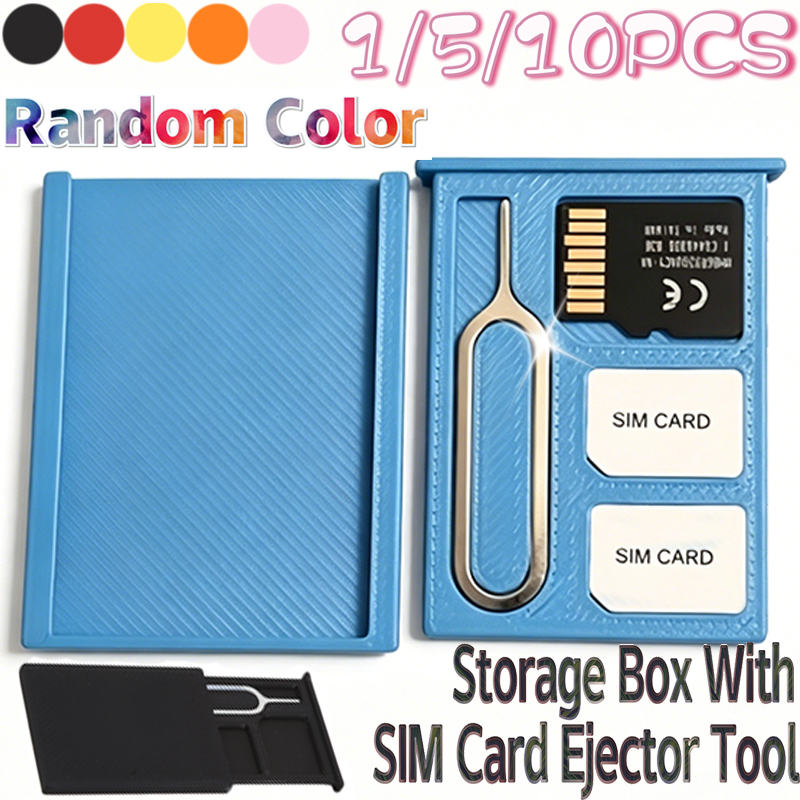 Sim Card Holder Case - Boîte de rangement portable pour cartes