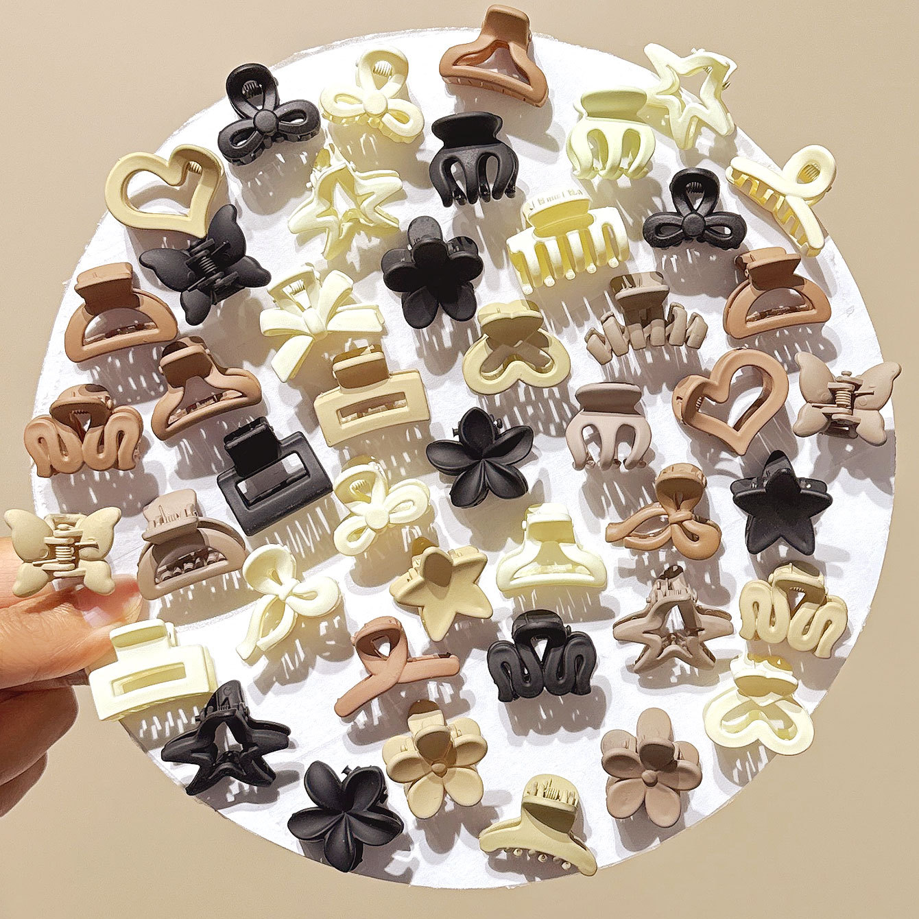 Petites clips beiges mixtes, a - Travel Accessories Essentials avis et prix