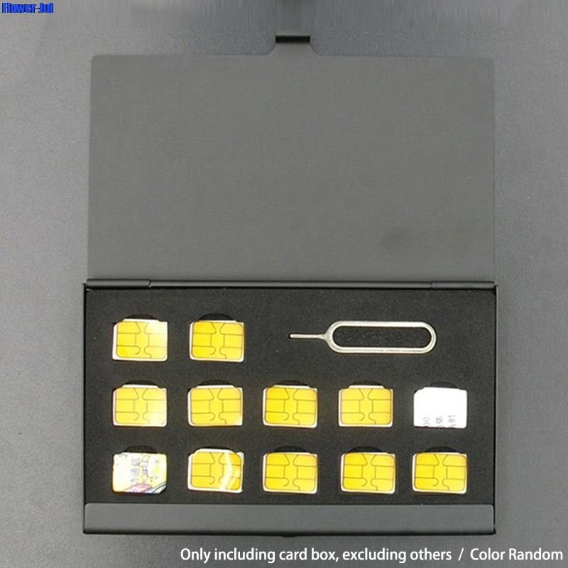 12 emplacements-NANO + 1 fente - Sim Card Holder Case avis et prix