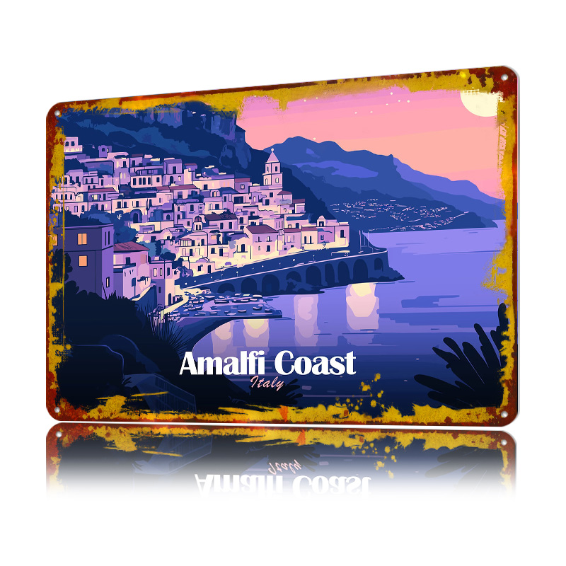 Affiche murale en métal textur - Travel Accessories Italy avis et prix