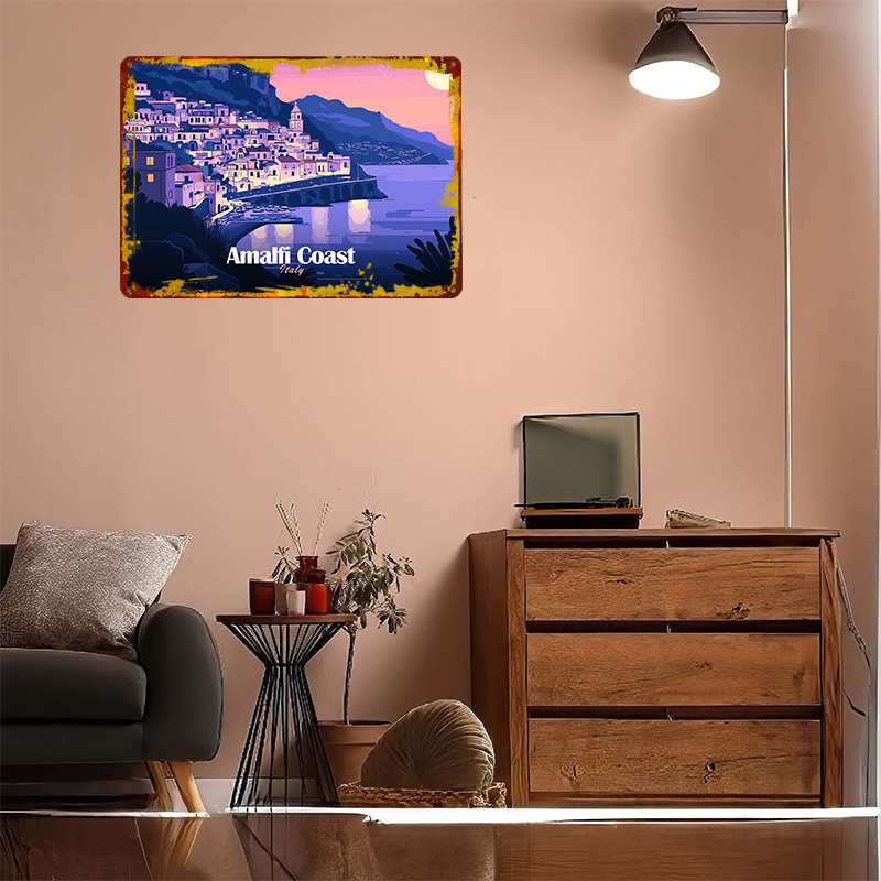 Affiche murale en métal textur - Travel Accessories Italy avis et prix