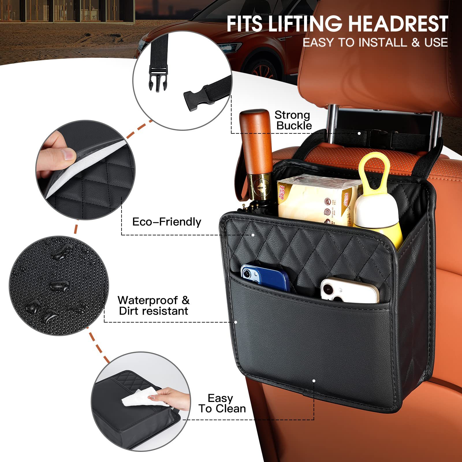 Organisateur de siège arrière  - Travel Accessories In Car avis et prix