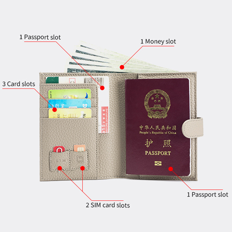 Porte-passeport en cuir de vac - Travel Accessories Rfid avis et prix