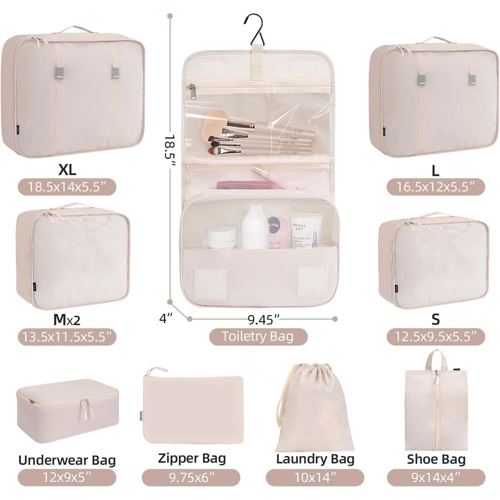 Lot de 8/10 cubes de rangement - Travel Accessories Packing Cubes avis et prix