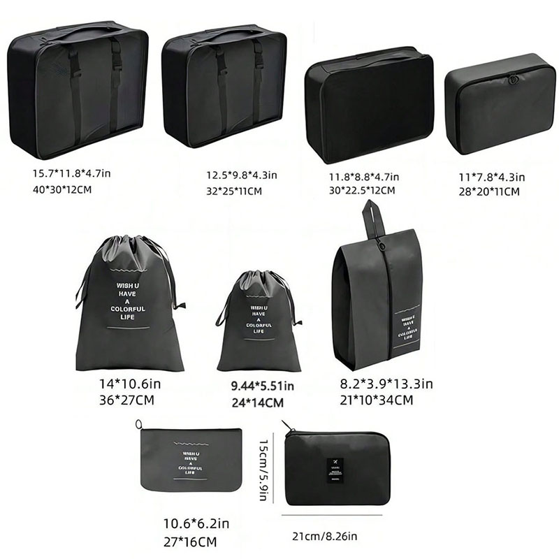 Sacs de rangement de voyage, 9 - Travel Accessories Packing Cubes avis et prix