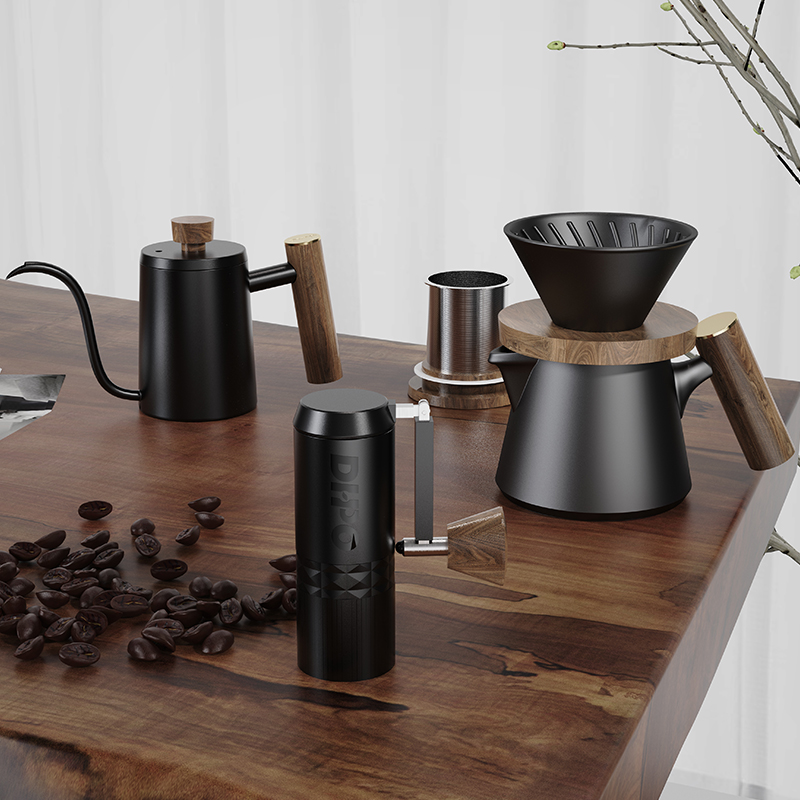 DHPO – Kit de café de luxe, av - Portable Travel Kettle avis et prix